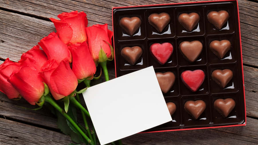 Romantic Chocolate Box Gift Wallpaper
