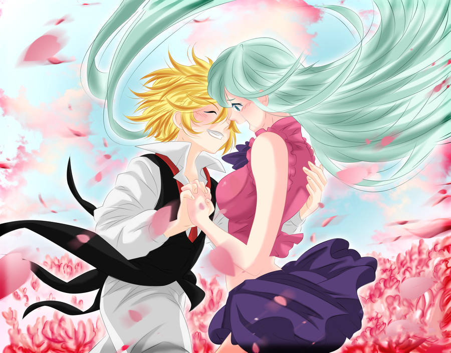 Romantic Elizabeth Liones And Melodias Wallpaper