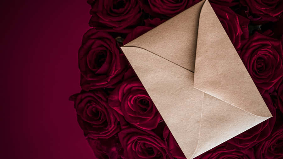Romantic Love Letter Envelope Wallpaper