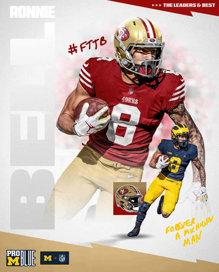 Ronnie Bell49ersand Michigan Football Collage Wallpaper