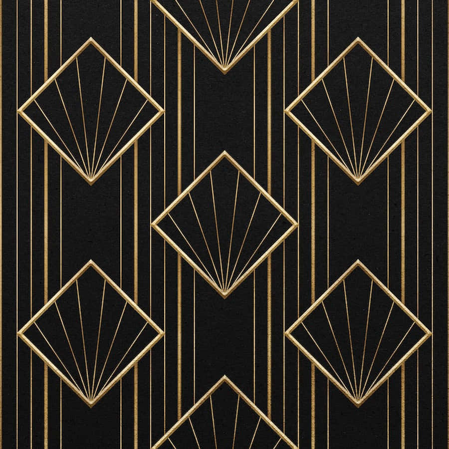 Rose-gold Art Deco Iphone For A Refined Look Wallpaper