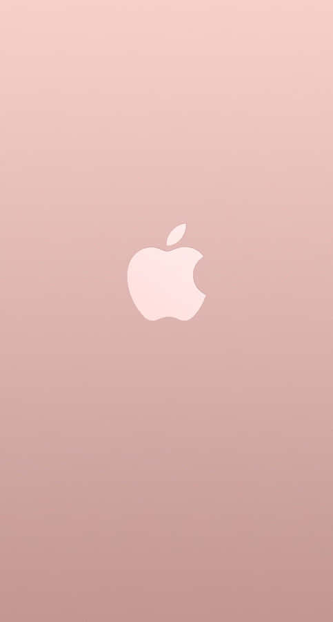 Rose Gold Iphone 5 Gradient Apple Logo Wallpaper