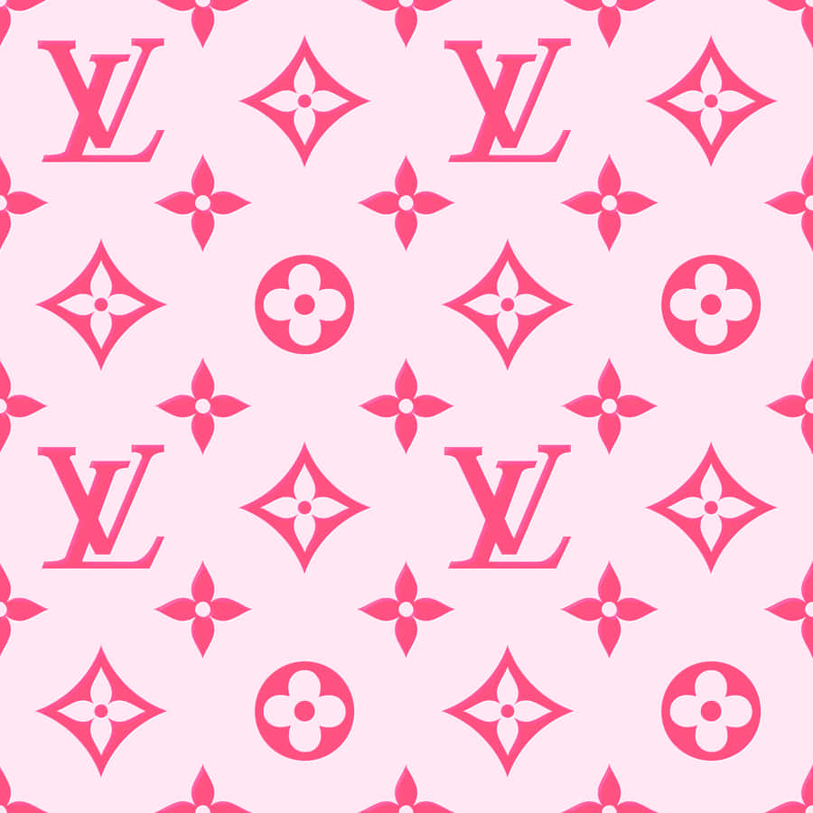 Rose Gold Louis Vuitton Pink Wallpaper