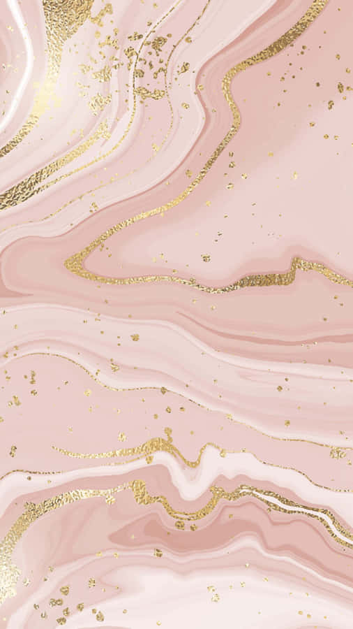 Rose Gold Marble Texture Wallpaper