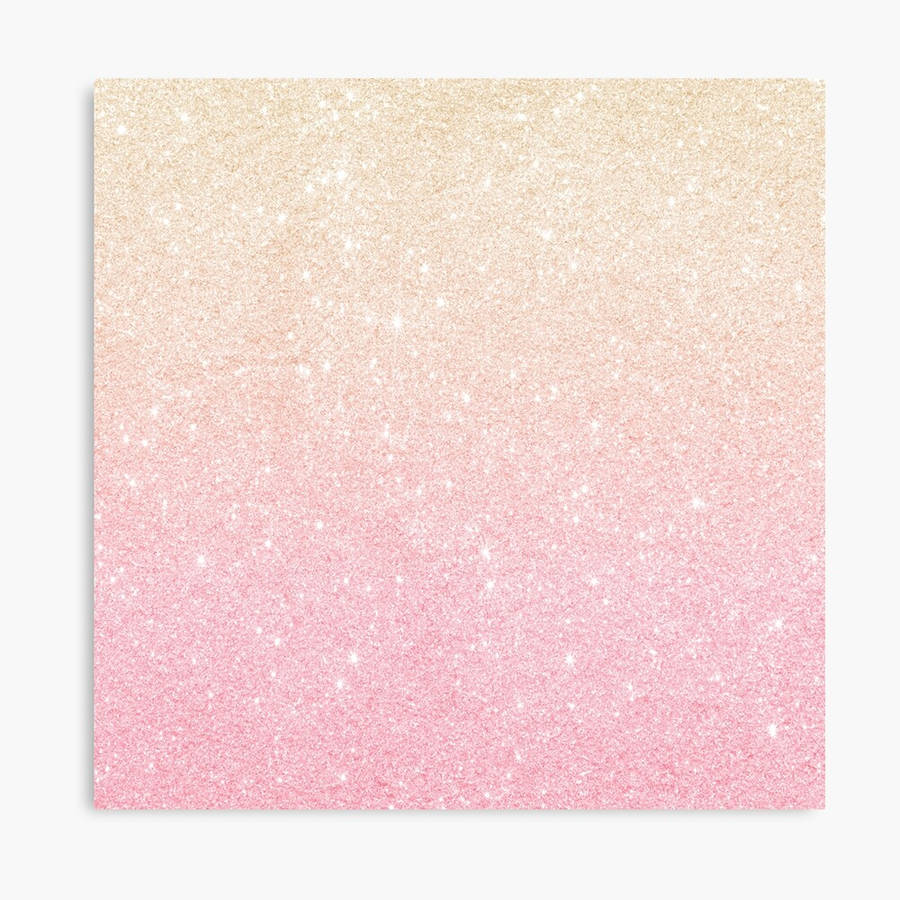 Rose Gold Ombre Glitter Canvas Wallpaper