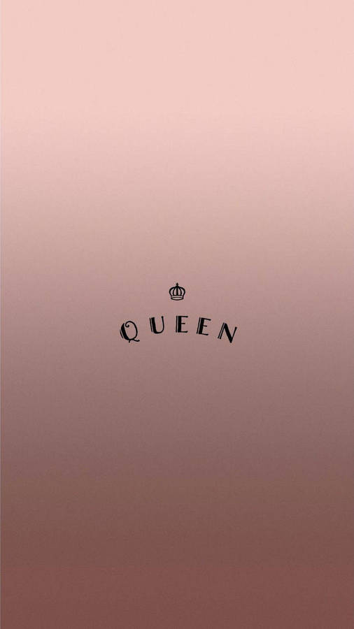 Rose Gold Tumblr Queen Symbol Wallpaper