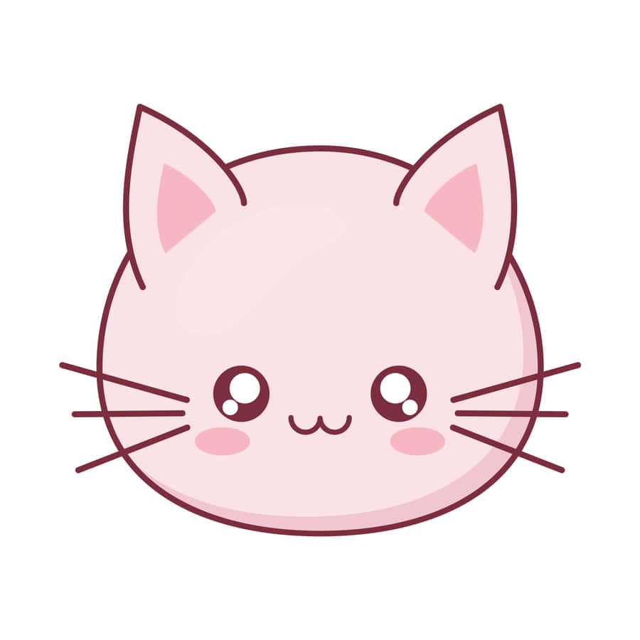 Round Cartoon Cute Cat Pfp Wallpaper