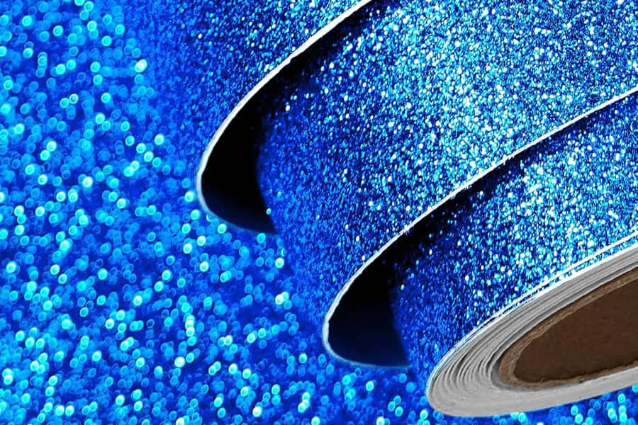 Royal Blue Glitter Rolls Wallpaper