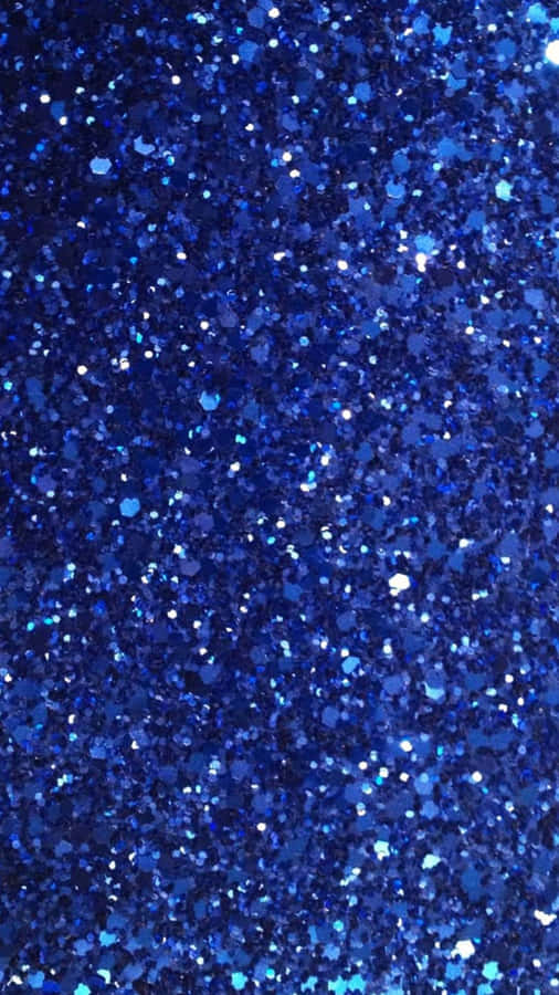 Royal Blue Glitter Texture Wallpaper