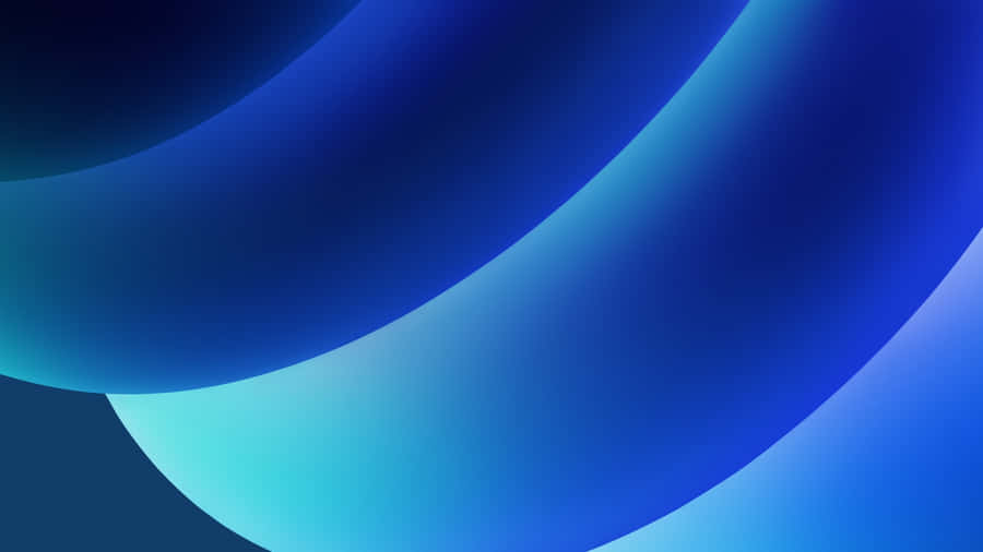 Royal Blue Gradient Waves Wallpaper