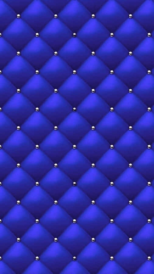 Royal Blue Quilted Texture Wallpaper