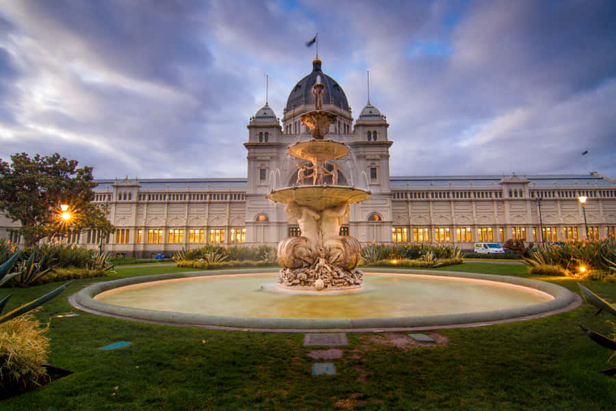 Royal Exhibition Building Dusk View Wallpaper