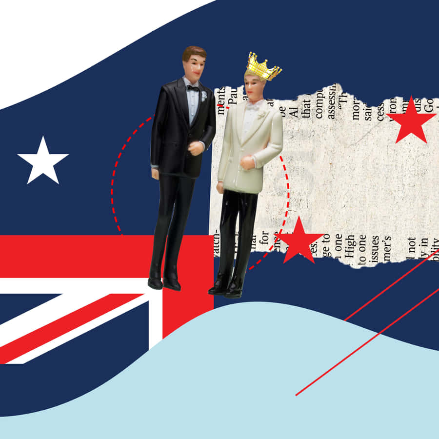 Royal Meets Presidential Figurines Wallpaper