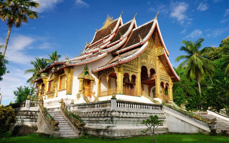 Royal Palace In Vientiane, Laos Wallpaper