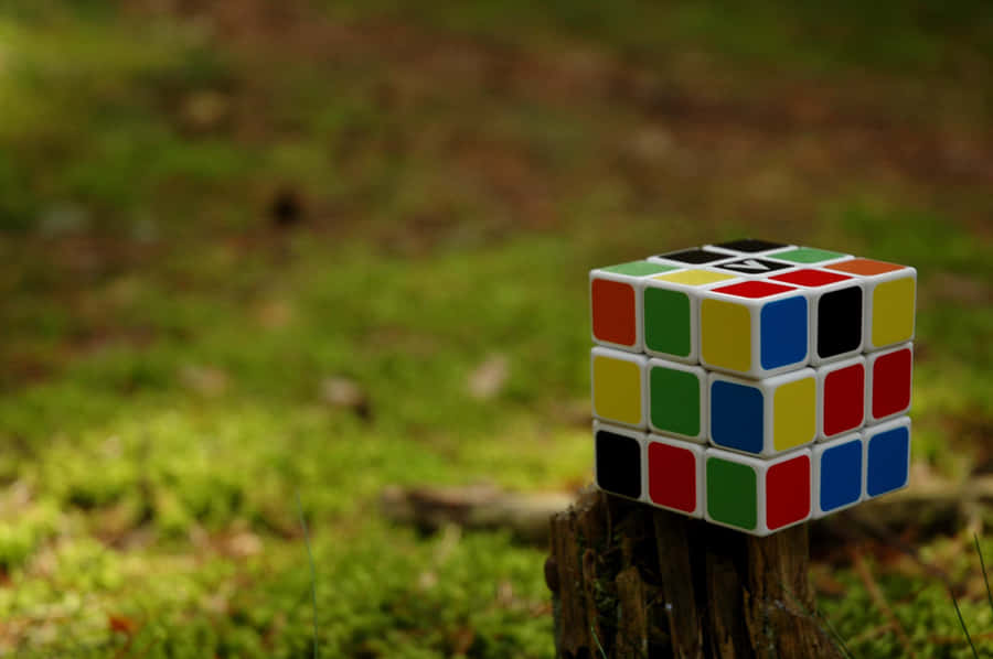 Rubiks Cube Outdoor Setting Wallpaper