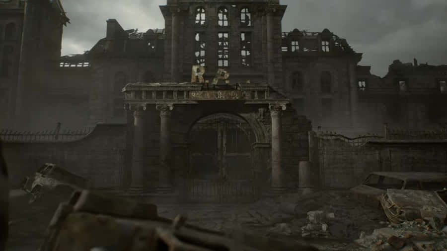 Ruined Mansion In Resident Evil Requiem Wallpaper