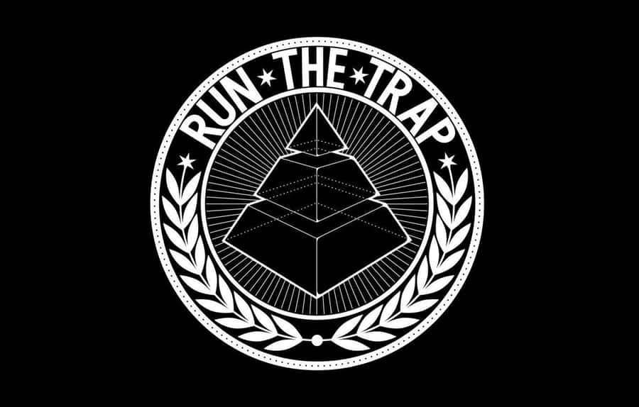 Run The Trap Logo Black Background Wallpaper