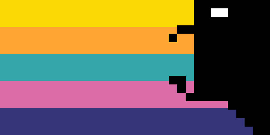 Runner 8bit Character Wallpaper