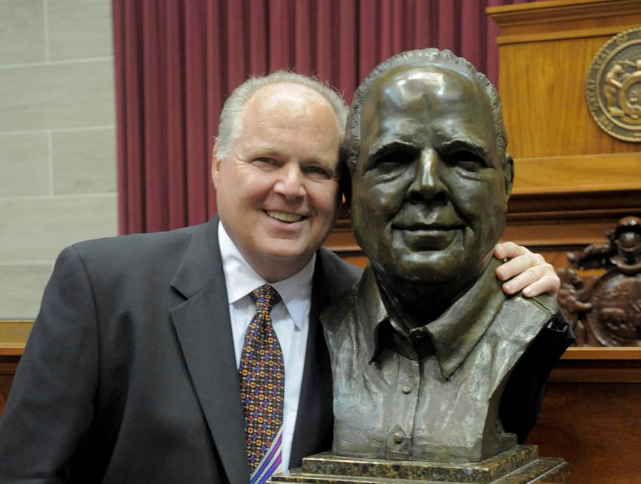 Rush Limbaugh Head Sculpture Wallpaper