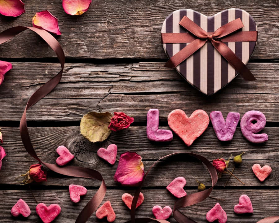 Rustic Valentine Day Love Wallpaper