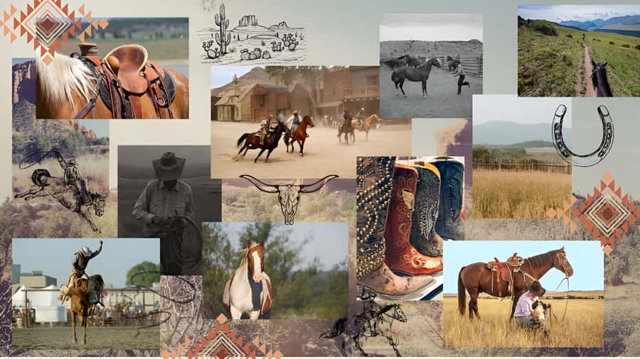 Rustic Western Country Vibes Wallpaper