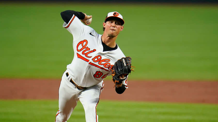 Ryan Mountcastle Power Swing, Baltimore Orioles Wallpaper