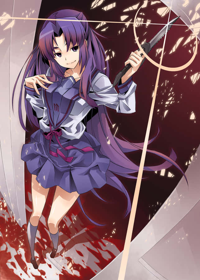 Ryoko Asakura, A Confident And Enigmatic Character From Haruhi Suzumiya Series Wallpaper