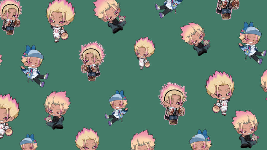 Ryusei Shido Chibi Pattern Wallpaper