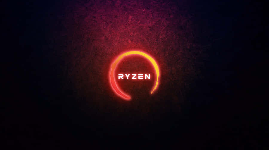 Ryzen Logo Glowing Background Wallpaper