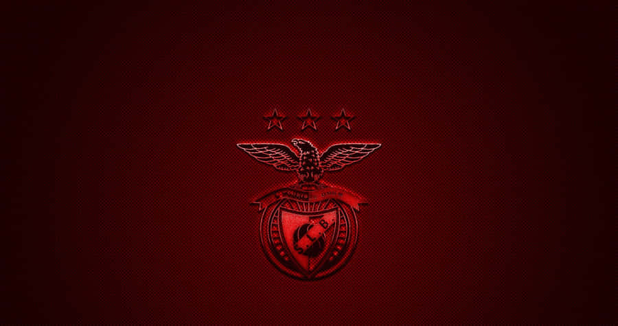 S L Benfica Logo Red Background Wallpaper