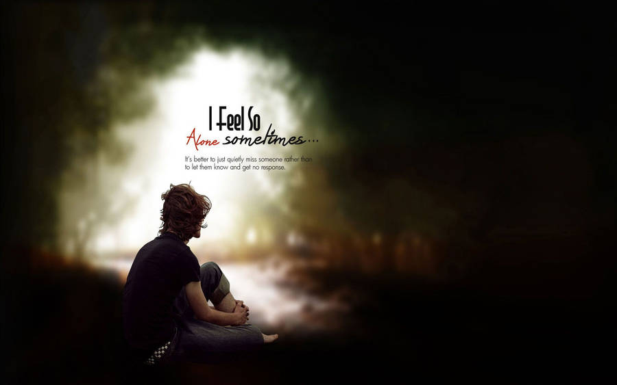 Sad And Lonely Boy Wallpaper