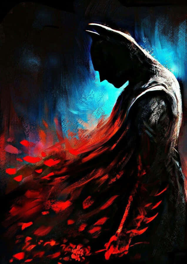Sad Batman In Dark Art Wallpaper
