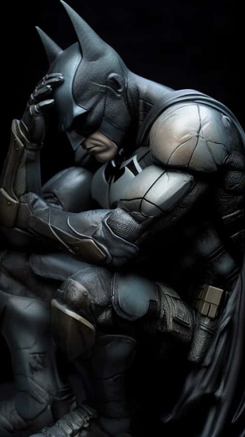 Sad Batman Reflecting Wallpaper