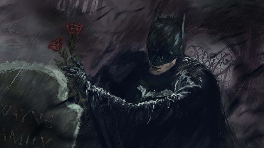 Sad Batman Reflecting Wallpaper