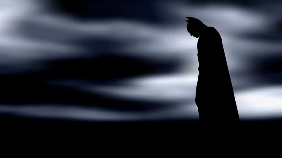 Sad Batman Silhouette Wallpaper