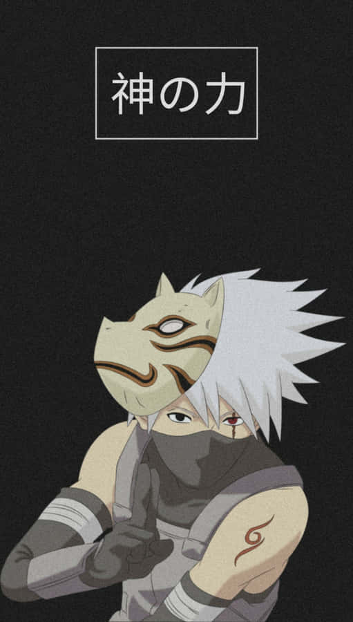 Sad Kakashi In Lonely Negotiation Wallpaper
