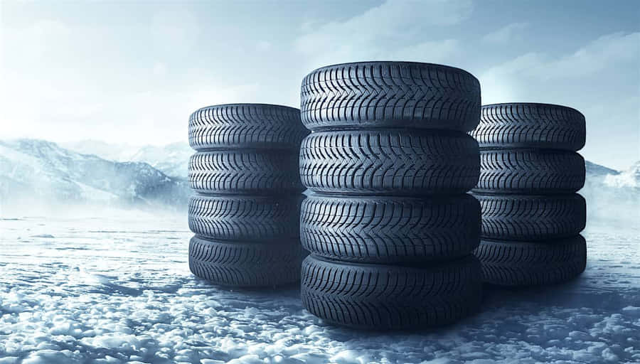 Safeguard Your Journey With Winter Tires Wallpaper