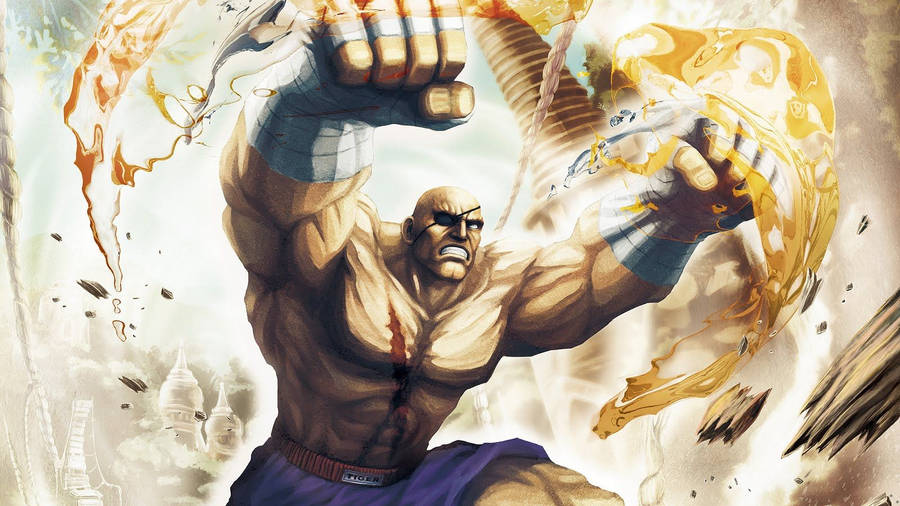 Sagat In Street Fighter Wallpaper