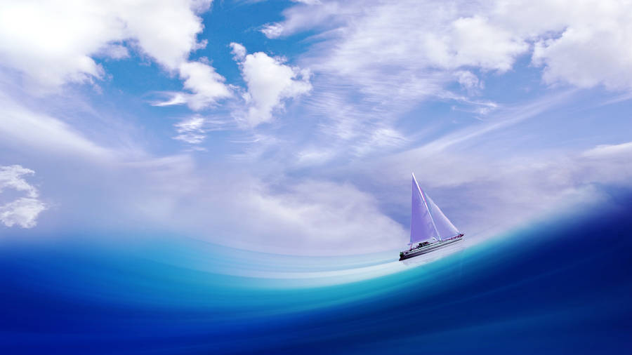 Sailboat Sailing Ship Wallpaper