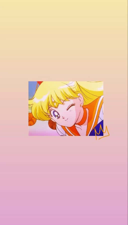Sailor Venus Fights For Love And Justice Wallpaper