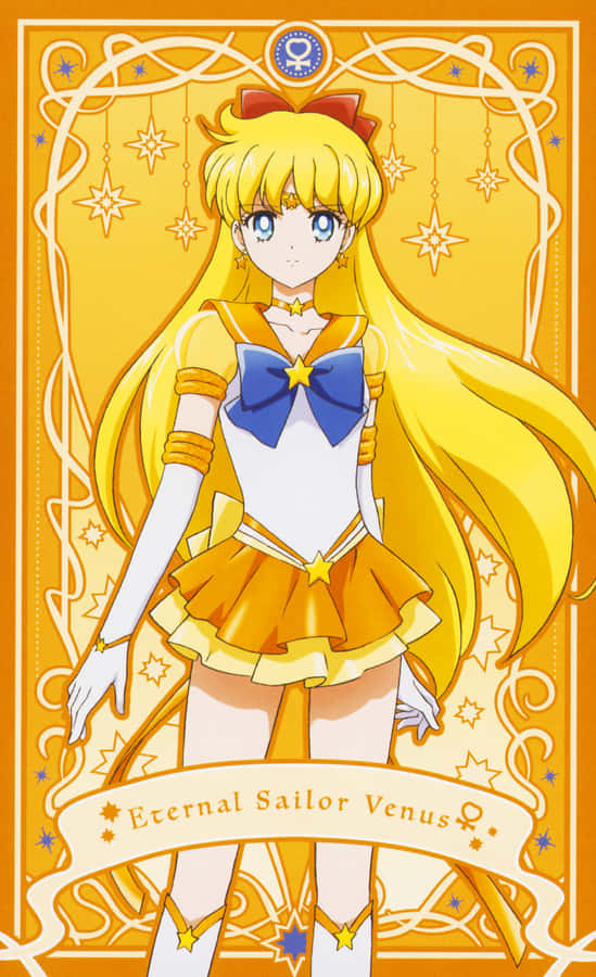 Sailor Venus Strikes A Pose Wallpaper