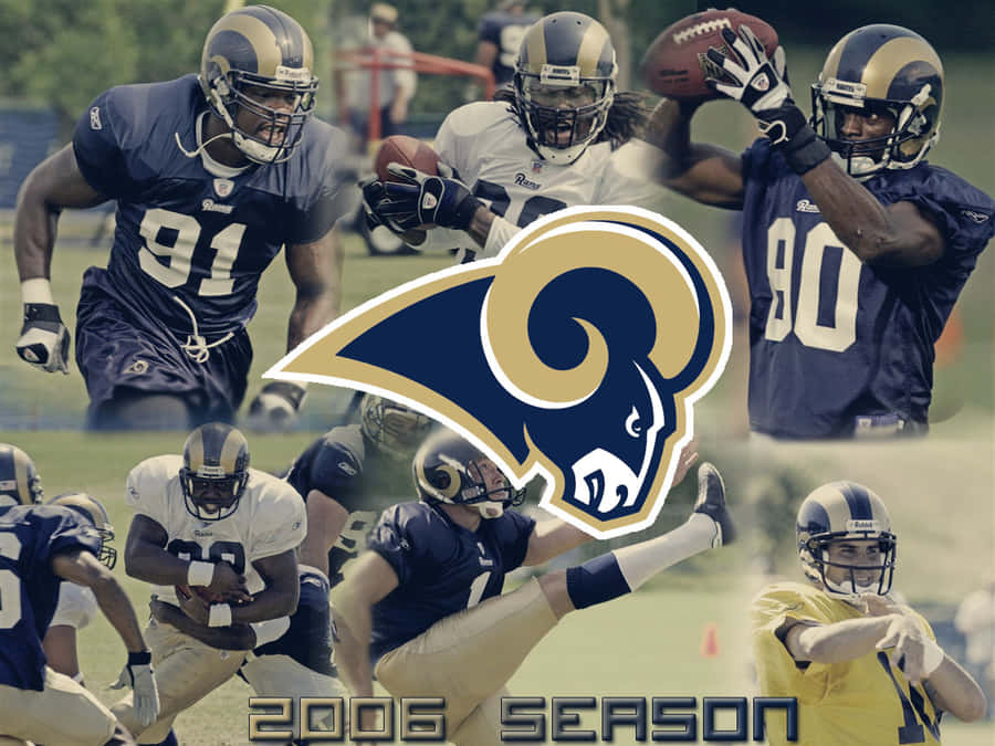 Saint Louis Rams2006 Season Collage Wallpaper