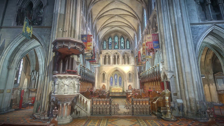 Saint Patrick's Cathedral Interior Wallpaper