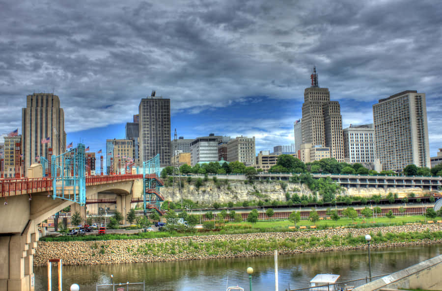 Saint Paul Minnesota Skyline Wallpaper