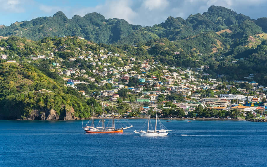 Saint Vincent Grenadines Coastal View Wallpaper