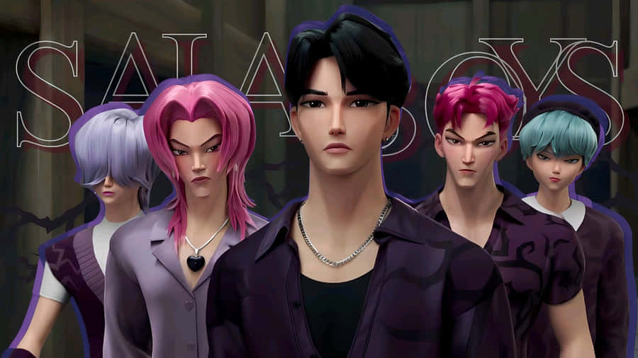 Saja Boys Character Lineup Wallpaper