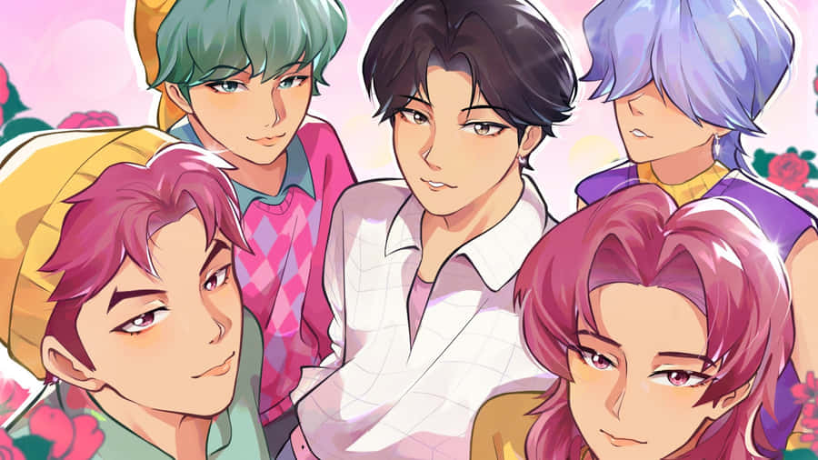 Saja Boys Group Portrait Wallpaper