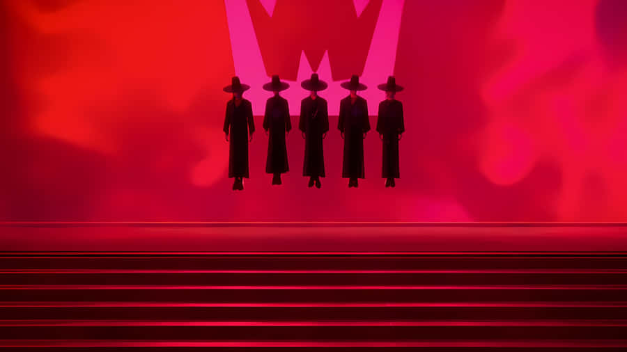 Saja Boys Iconic Silhouette Scene Wallpaper