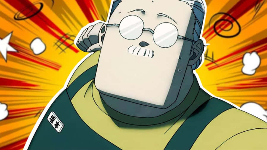 Sakamoto Days Character Shocked Expression Wallpaper