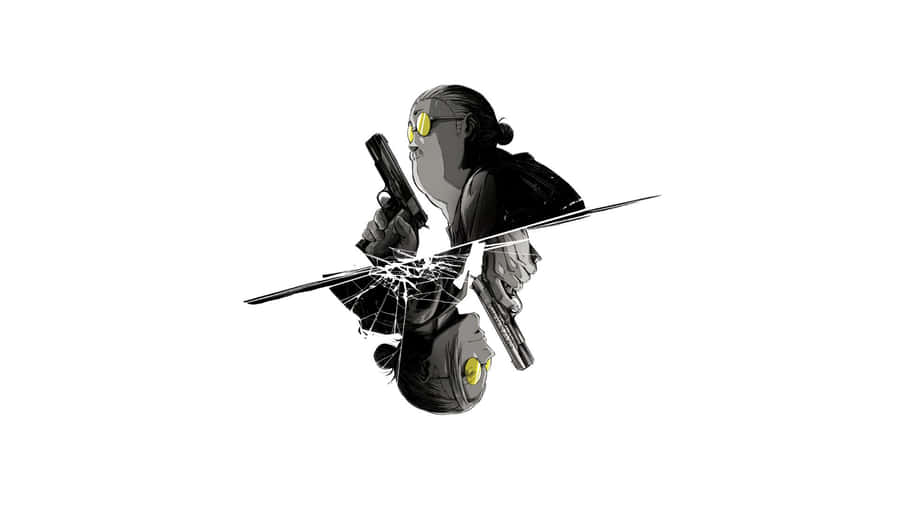 Sakamoto Days Gunman Reflection Wallpaper